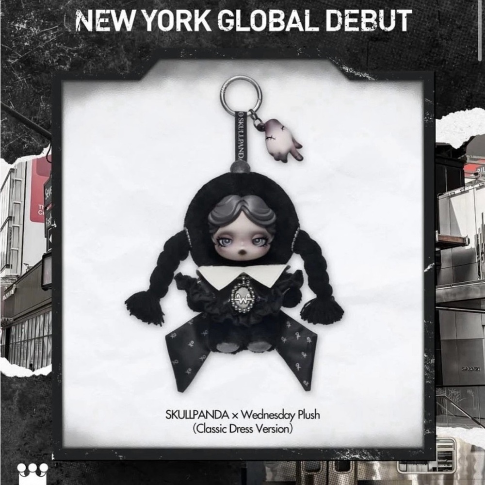 [Pop Mart] Skullpanda x Wednesday - NYC Exclusive Classic Doll Figure - Picture 10 of 10